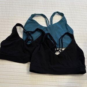 Set of 3 Athleta Solace Sports Bras, size medium